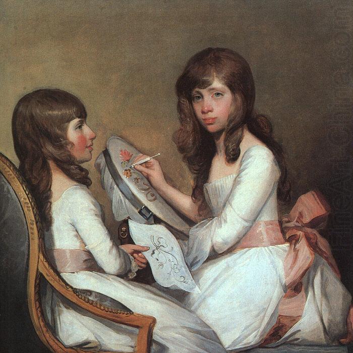 Gilbert Charles Stuart Miss Dick and her cousin Miss Forster china oil painting image